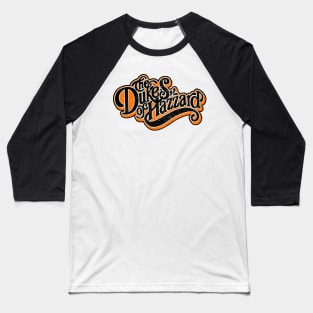 Retro Style Dukes of Hazzard Design Baseball T-Shirt
